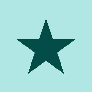 Yıldız simgesi basit örnek