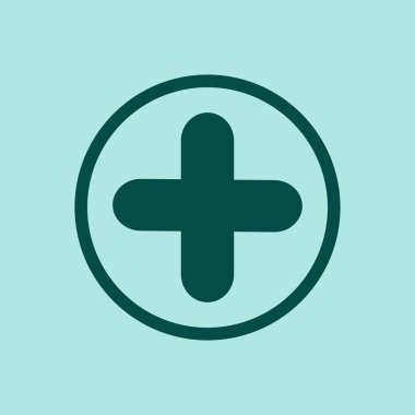 Artı simge vektör illüstrasyonu 