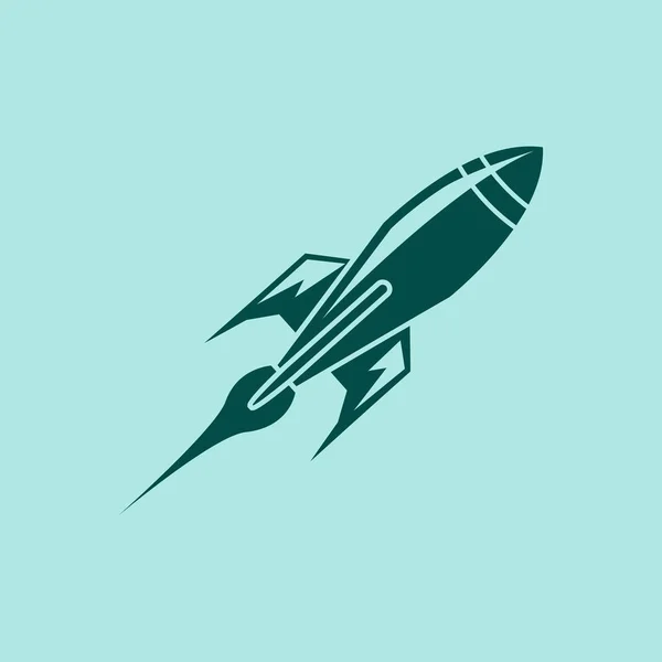 Rocket Vector Icon Illustration — Stock Vector