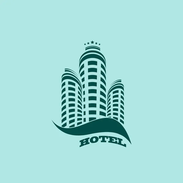 Hotel Vector Pictogram Illustratie — Stockvector
