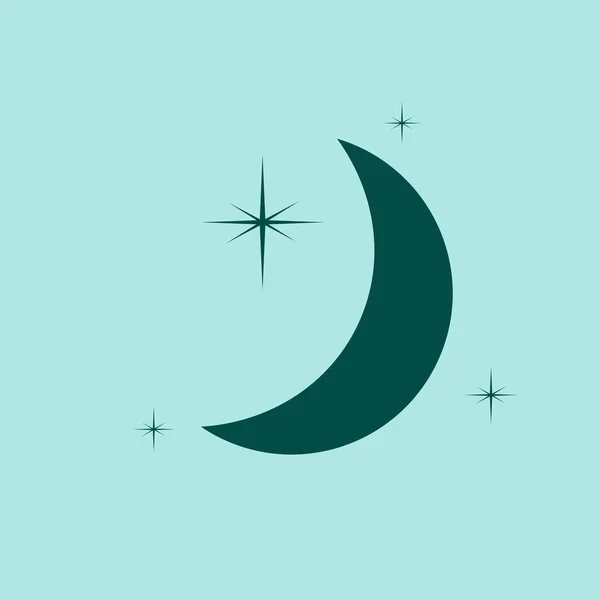 Mond Sterne Vektorsymbol — Stockvektor