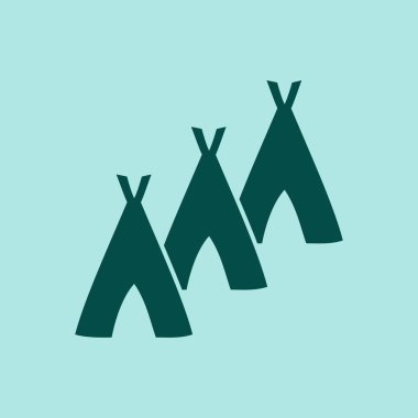 Hovels simgesi, kulübe illüstrasyon vektör