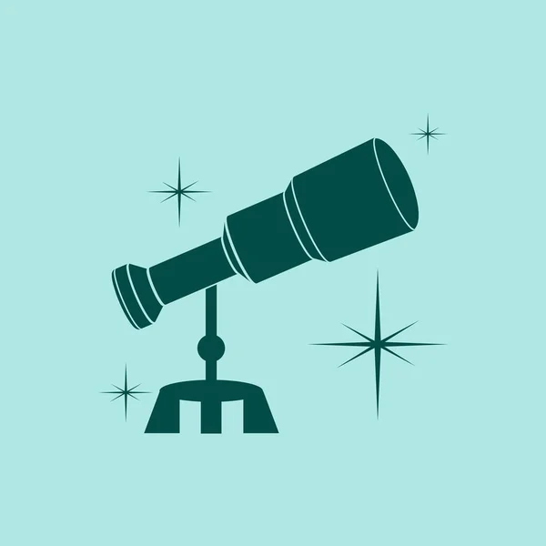 Telescope Icon Vector Illustration — Stock Vector