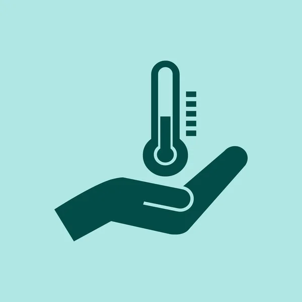 Thermometer Vector Icon Vectorillustratie — Stockvector