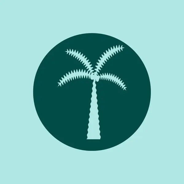 Symbol Stromu Palm Vektorové Ilustrace — Stockový vektor