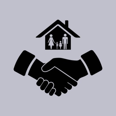 ev ve el vektör simgesi