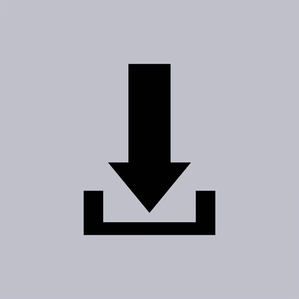 Download Vector Icon Grey Background — Stock Vector