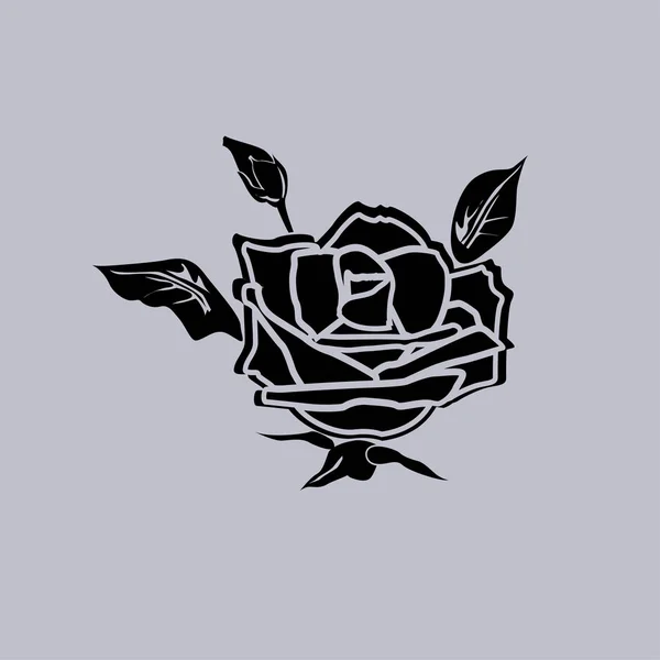 Icono Vector Rosa Sobre Fondo Gris — Vector de stock