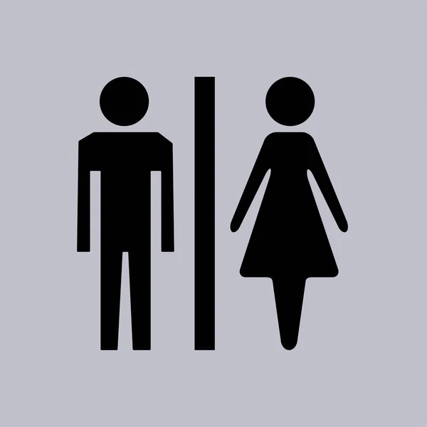 Männliches Und Weibliches Zeichen Isoliert — Stockvektor