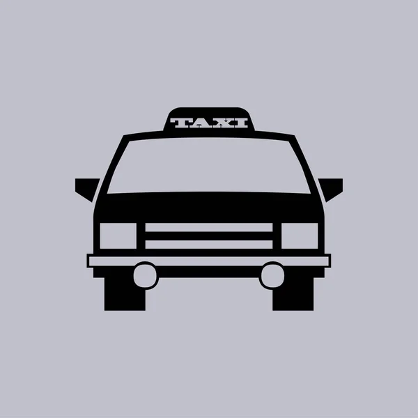 Taxi Coche Icono Vector — Archivo Imágenes Vectoriales