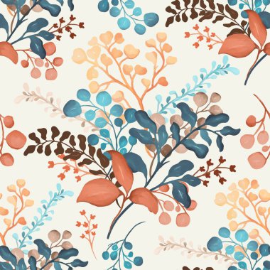 Büyülü suluboya arkaplan için pürüzsüz desen bırak