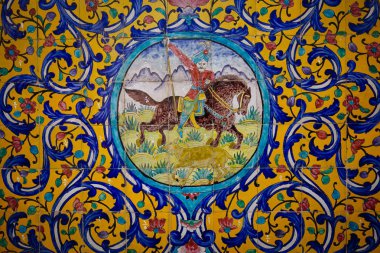 Bir mozaik Gülistan Sarayı, Tahran, Iran