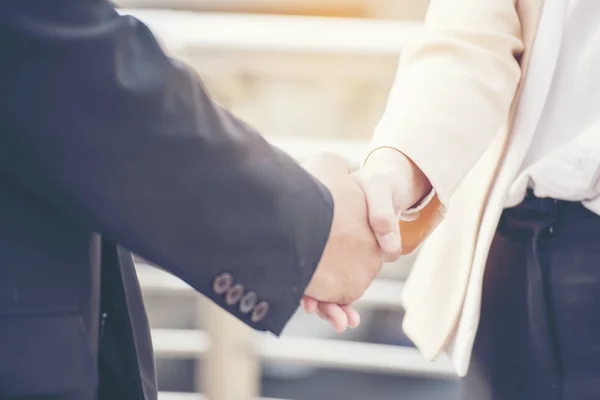 Trabalho Equipe Shake Hands Conceito Parceria — Fotografia de Stock