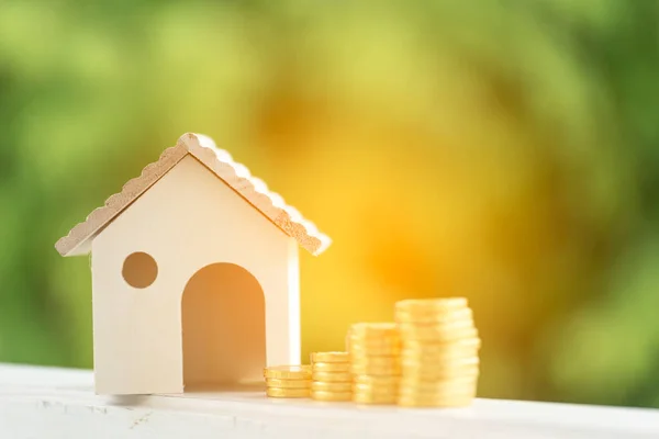Inversión Comprar Propiedad Casa Préstamo Hipotecario Asesoramiento Bienes Raíces Marketing —  Fotos de Stock