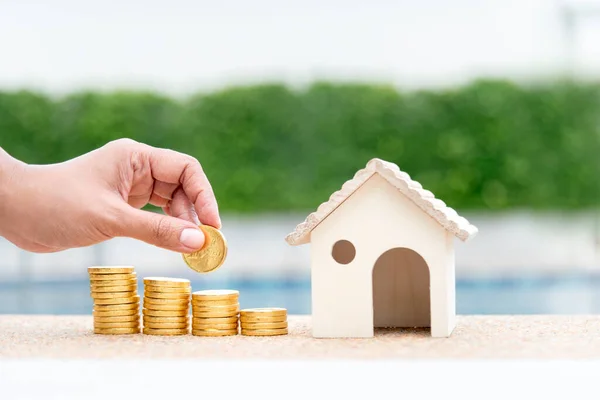 Investimento Comprare Casa Immobiliare Mutuo Ipotecario Consulenza Immobiliare Attività Marketing — Foto Stock