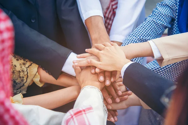 Gruppo Persone Diversità Multietnico Lavoro Squadra Collaborazione Team Riunione Comunicazione — Foto Stock