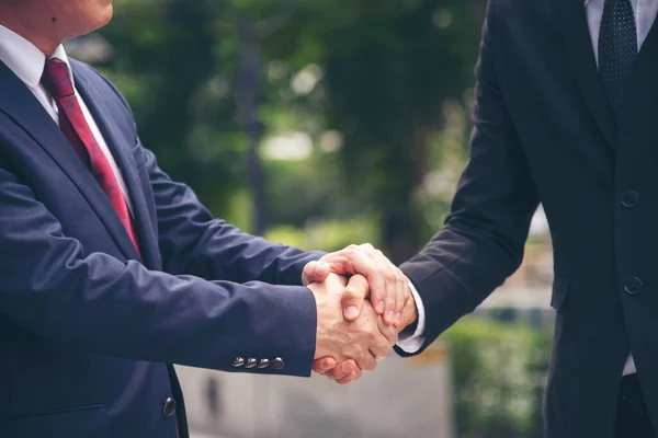 Partner Business Trust Teamwork Partnerskap Branschentreprenör Knytnäve Handlar Uppdrag Företag — Stockfoto