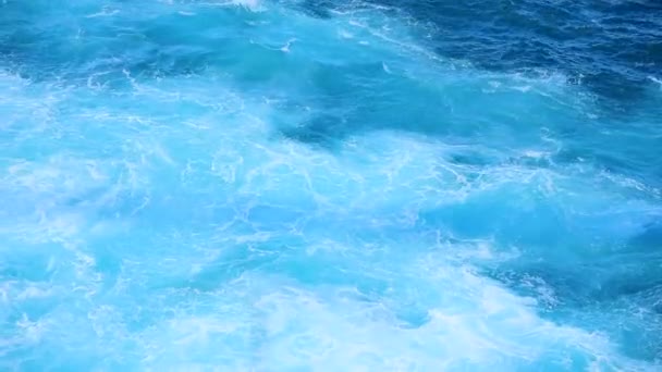 Verano Playa Tropical Arena Blanca Azul Mar Verano Día Soleado — Vídeo de stock