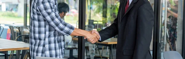 Banner Mall Partner Business Trust Teamwork Partnerskap Branschentreprenör Knytnäve Handlar — Stockfoto