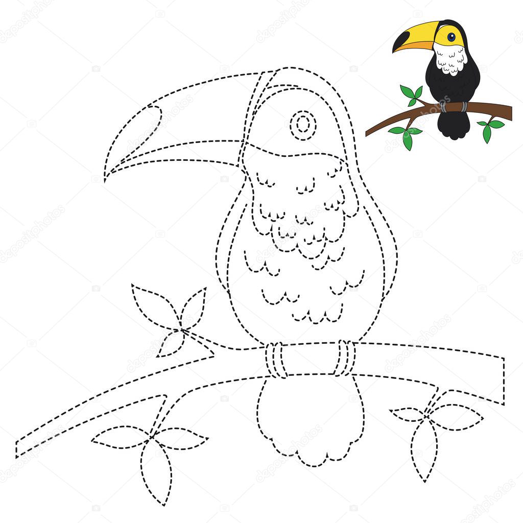 vector drawing worksheet preschool kids easy gaming level
