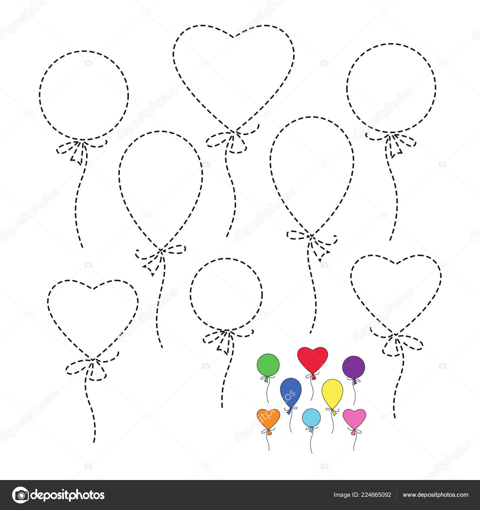 Cute Heart Shape Balloon Decoration Celebration Vector Illustration Royalty  Free SVG, Cliparts, Vectors, and Stock Illustration. Image 94885973.