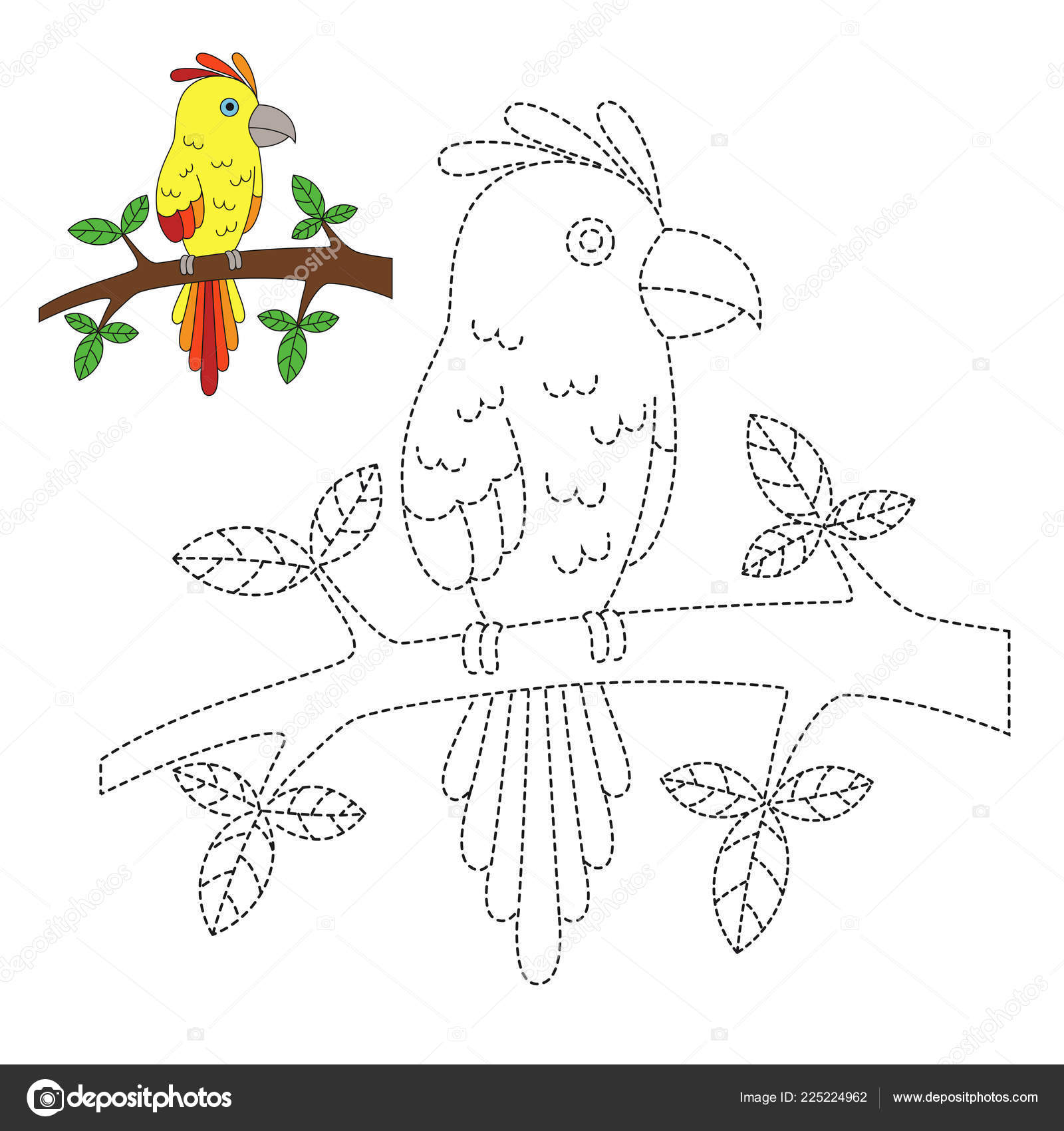 vector drawing worksheet preschool kids easy gaming level difficulty simple stock vector image by c olyaruta yandex ru 225224962