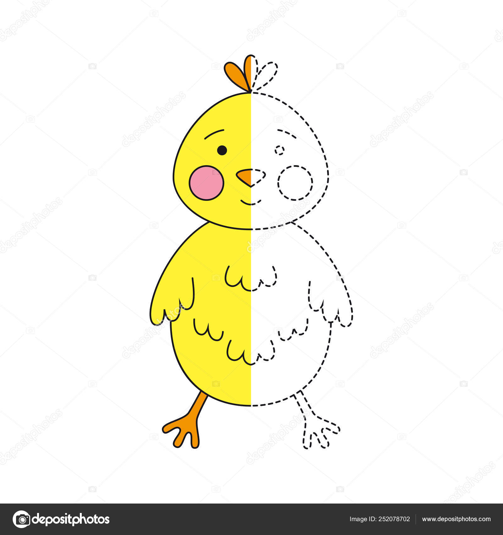 Jogo Educacional Simples Para Crianças Ilustração Vetorial Casa Engraçada  Para imagem vetorial de olyaruta.yandex.ru© 257225716