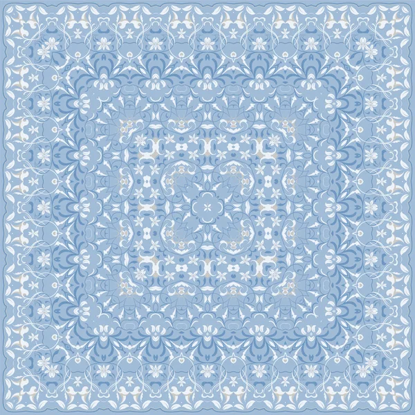 Patrón abstracto cuadrado elegante azul claro . — Vector de stock