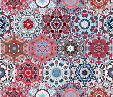 Vektör altıgen unsurları ayarla.