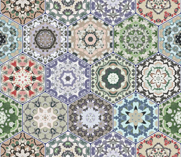 Vektör altıgen şekillerinin ayarla.