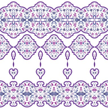 Kenarlık için sorunsuz Arapça desenler.