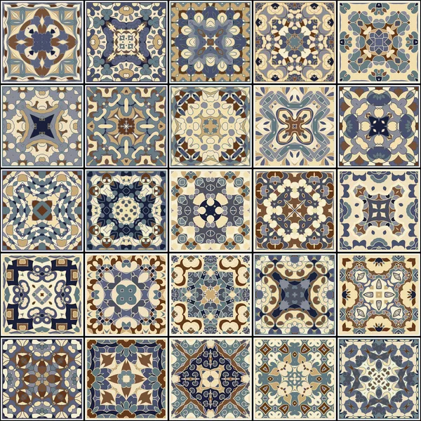 Verzameling van keramische tegels — Stockvector