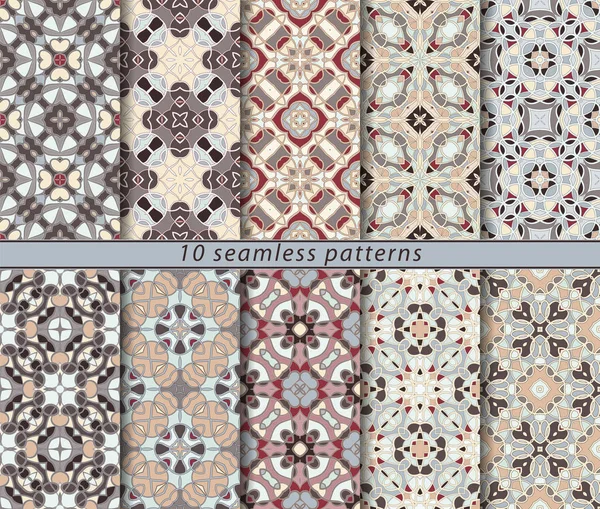 Ensemble de motif sans couture — Image vectorielle