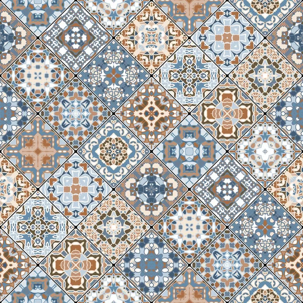 Patrones abstractos en el conjunto de mosaico . — Archivo Imágenes Vectoriales