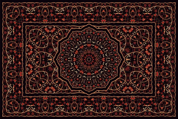 Alfombra de color persa. — Vector de stock