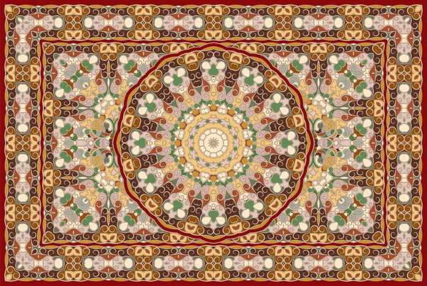 Persian colored carpet. — Stock Vector