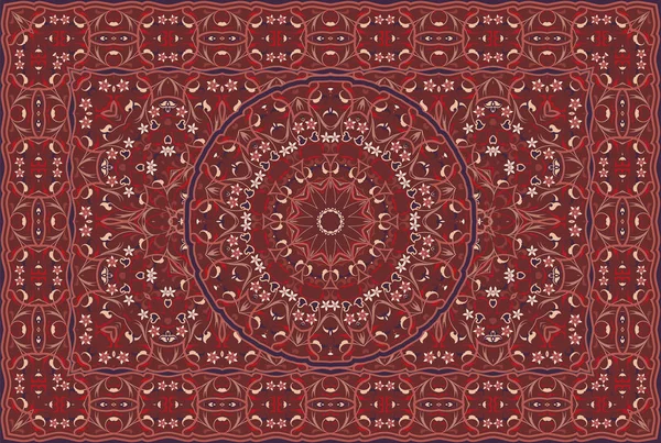Persian colored carpet. — Stock Vector