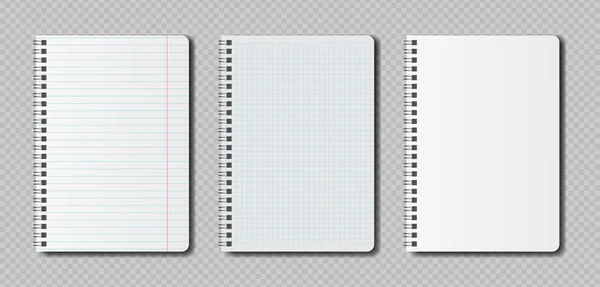 真实空白页笔记本. — 图库矢量图片
