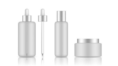 Mockup kozmetik tüp ve flacon