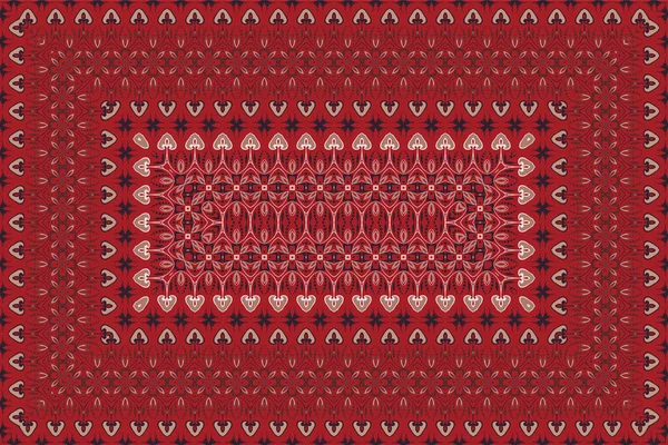 Tapis de couleur rouge persan riche. — Image vectorielle