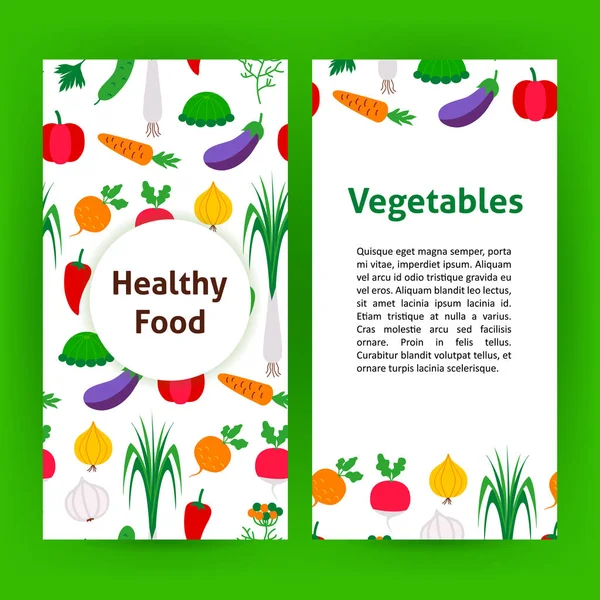 Volante de verduras de alimentos saludables — Vector de stock