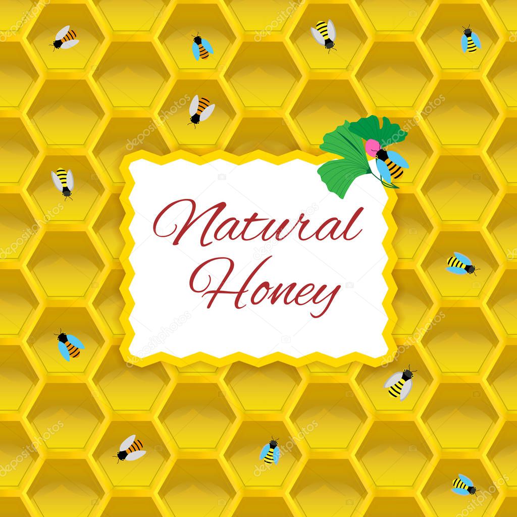 Natural honey concept