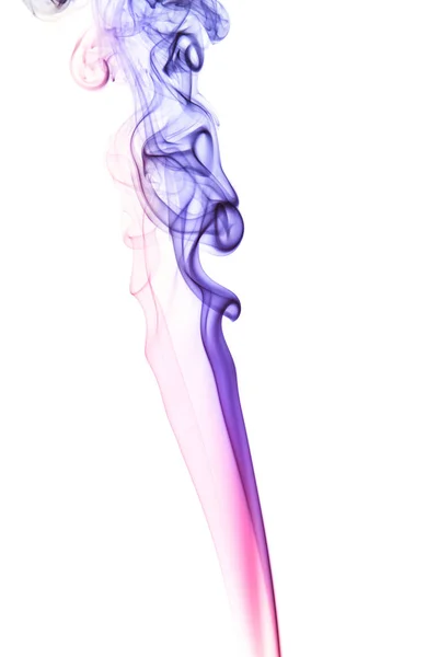 Рух Фіолетовий Дим Білому Тлі — стокове фото