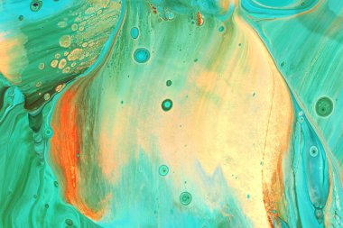 Bir lüks zümrüt yeşili bir soyut resim renk oryantal tarzda