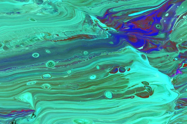 Абстрактная Картина Роскошного Аквамаринового Цвета Восточном Стиле — стоковое фото