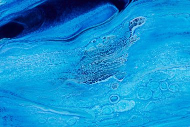 Oryantal tarzda renkli bir lüks mavi soyut bir resmi