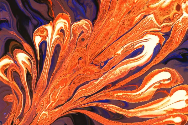 Een Abstract Beeld Van Een Luxe Oranje Zwarte Kleur Oosterse — Stockfoto