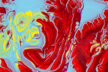 Bir soyut resim bir lüks kırmızı ve mavi renk oryantal tarzda