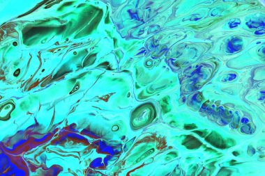 Bir lüks Akuamarin Mavi Soyut bir resmin renk oryantal tarzda