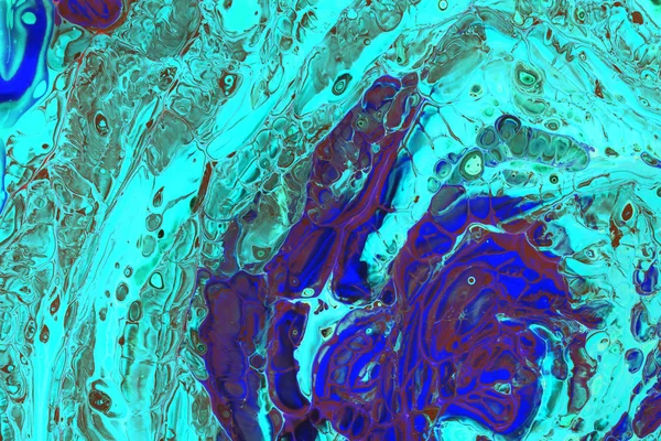 Bir lüks Akuamarin Mavi Soyut bir resmin renk oryantal tarzda